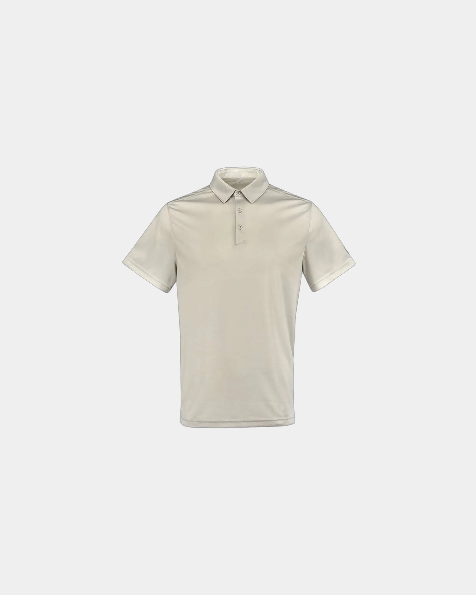 Custom men's textured polyester mesh polo shirt Freestyle - Platinum