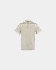 Custom men's textured polyester mesh polo shirt Freestyle - Platinum