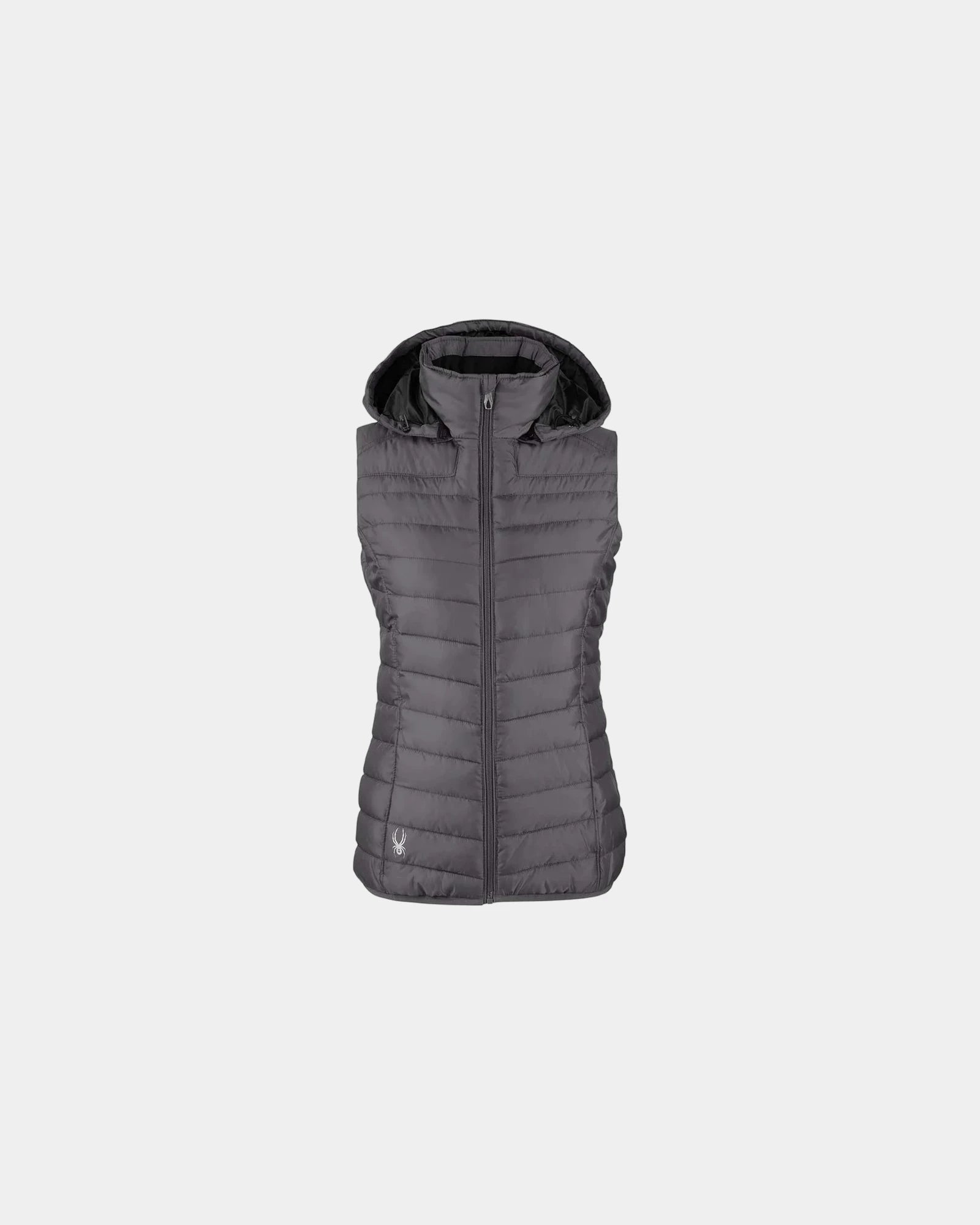 Custom polyester puffer vest with detachable hood - Polar