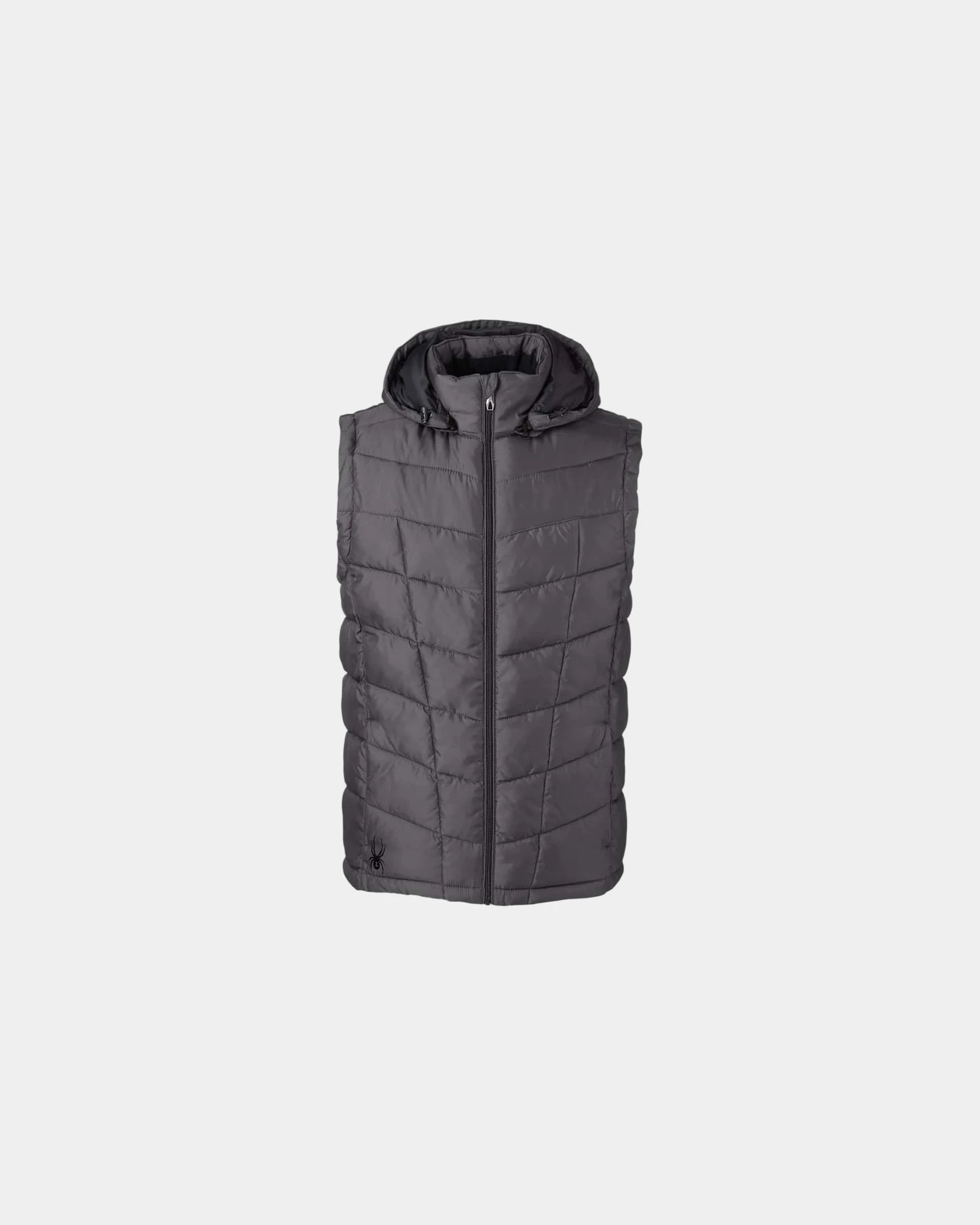 Custom polyester puffer vest with detachable hood - Polar