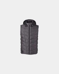 Custom polyester puffer vest with detachable hood - Polar