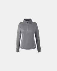 Custom women's half-zip pullover with thumbhole cuffs - Polar