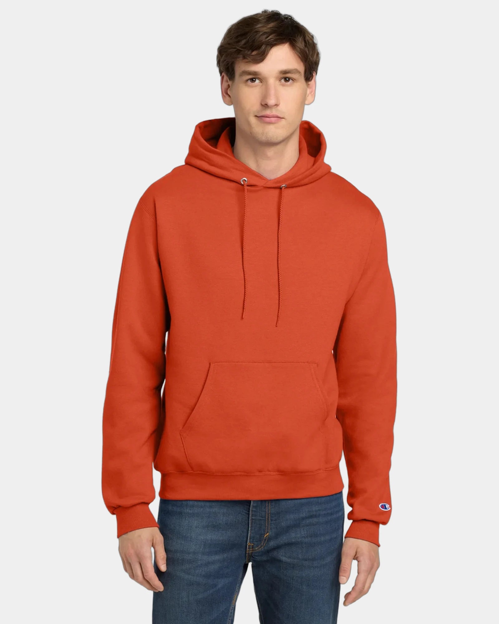 Custom Powerblend pullover hoodie for teams - Orange