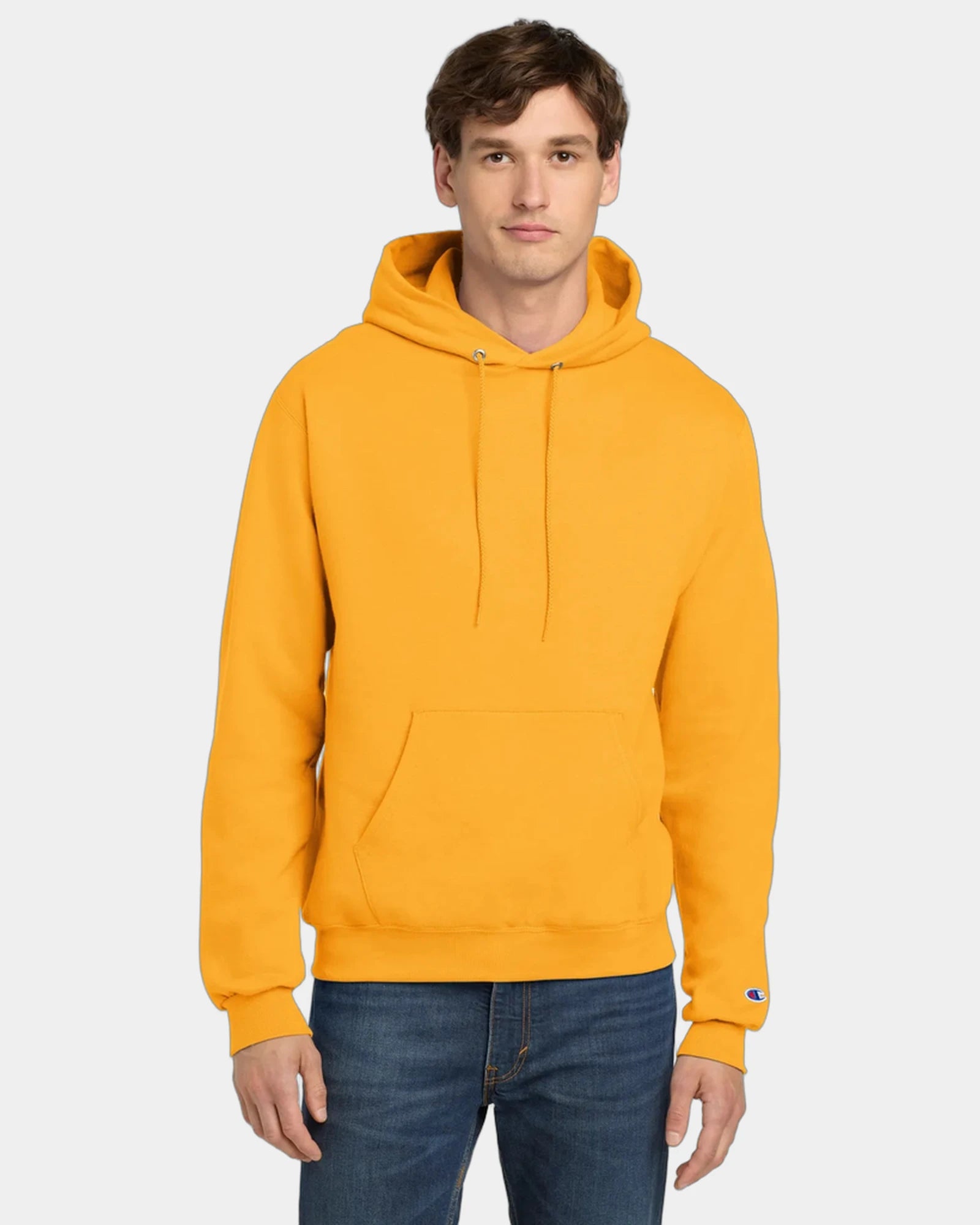 Custom Powerblend pullover hoodie for teams - Gold
