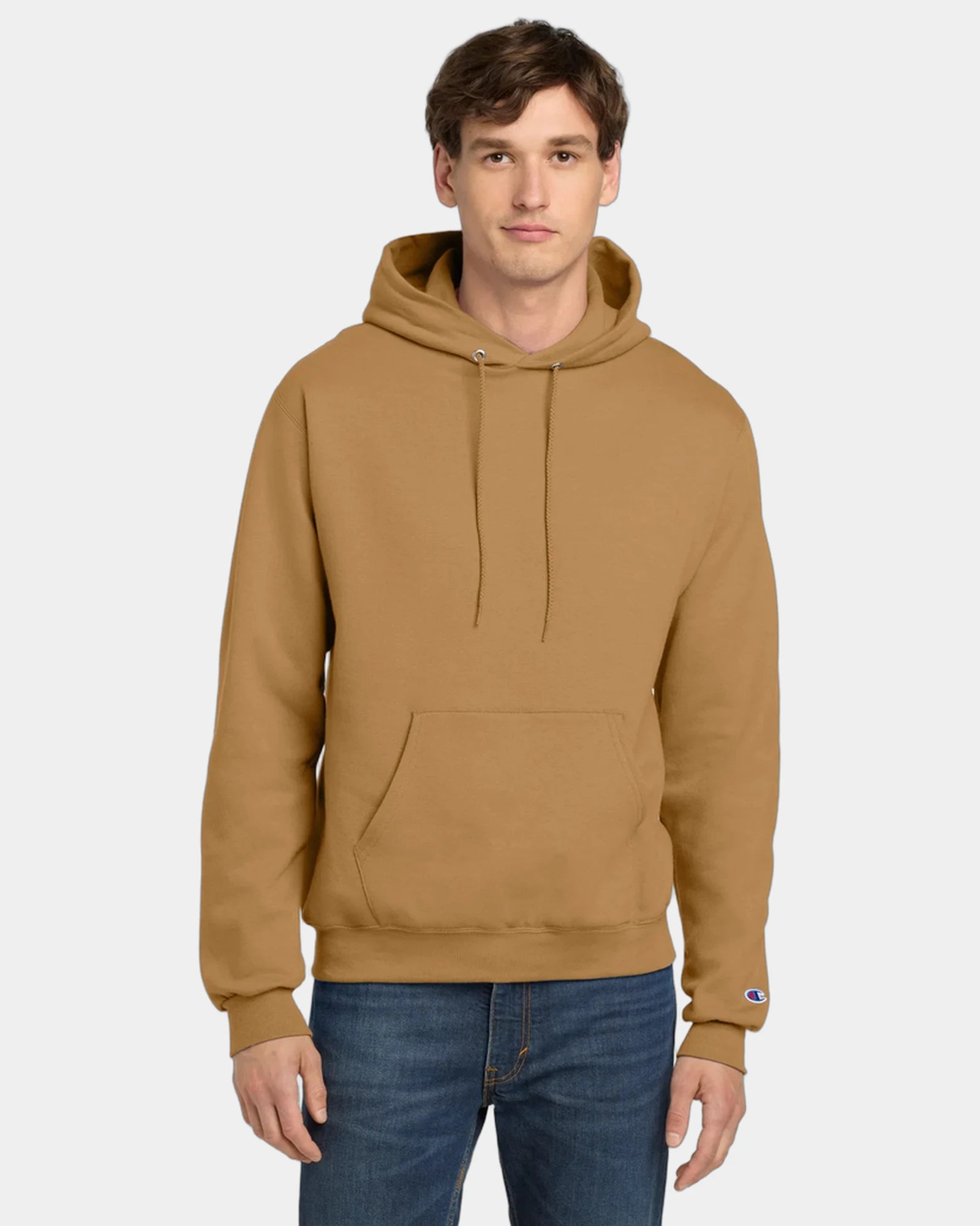Custom Powerblend pullover hoodie for teams - Gold Glint