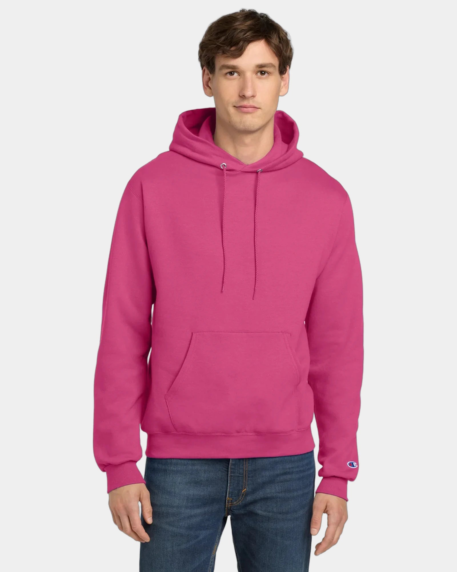 Custom Powerblend pullover hoodie for teams - Wow Pink
