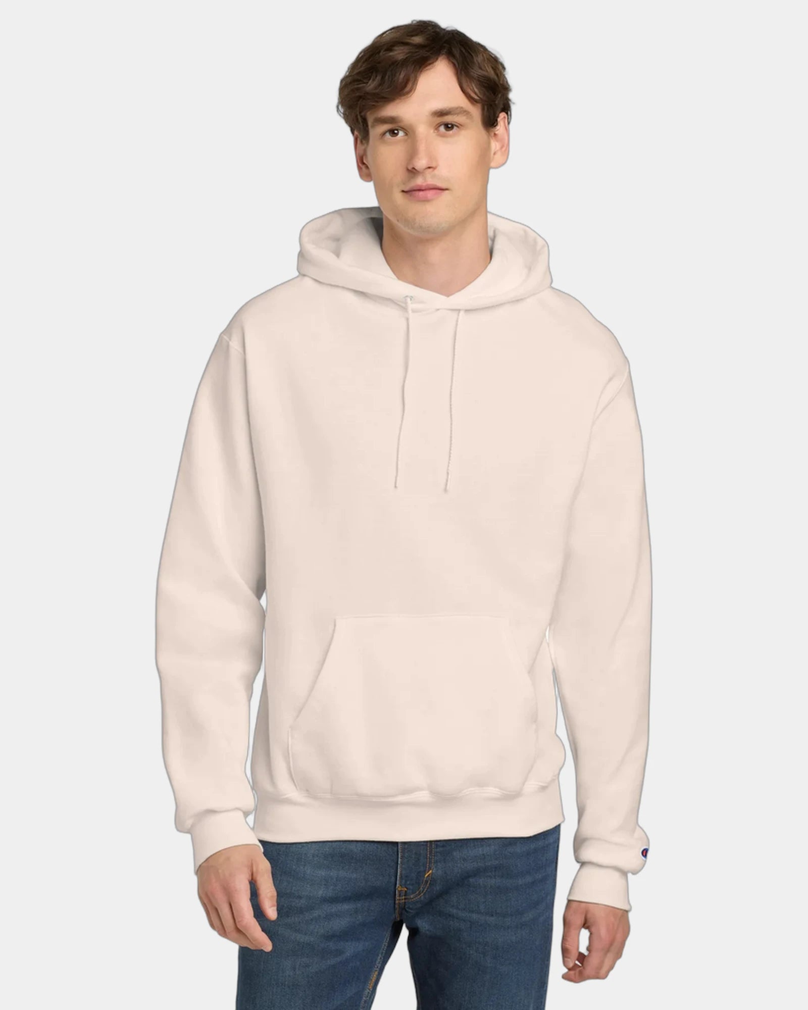 Custom Powerblend pullover hoodie for teams - Body Blush