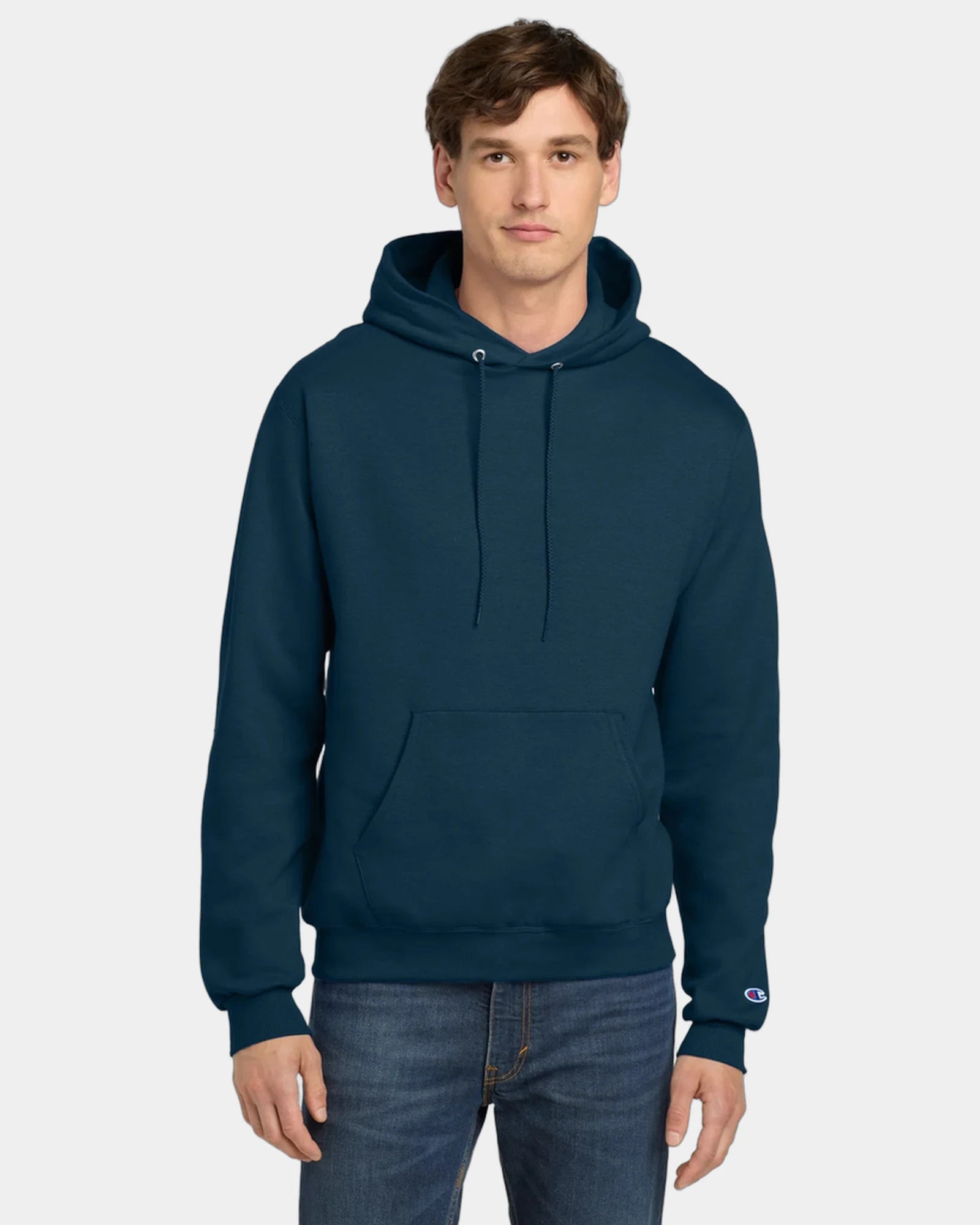 Custom Powerblend pullover hoodie for teams - Late Night Blue