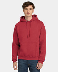 Custom Powerblend pullover hoodie for teams - Scarlet Heather