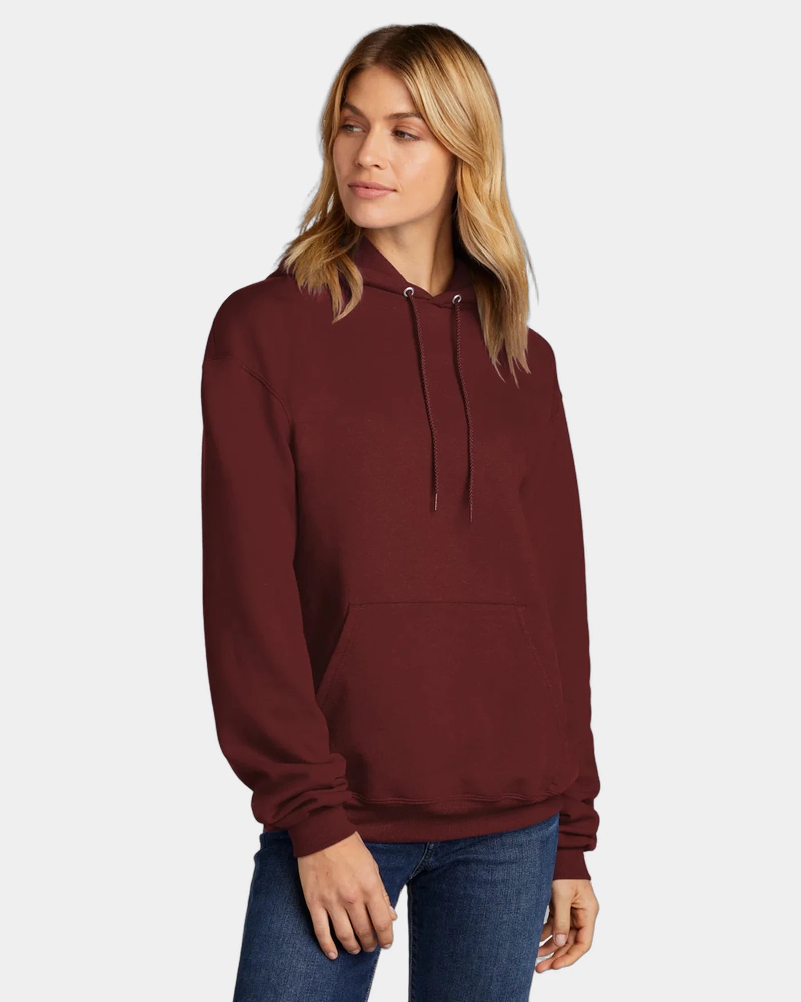Custom Powerblend pullover hoodie for teams - Maroon