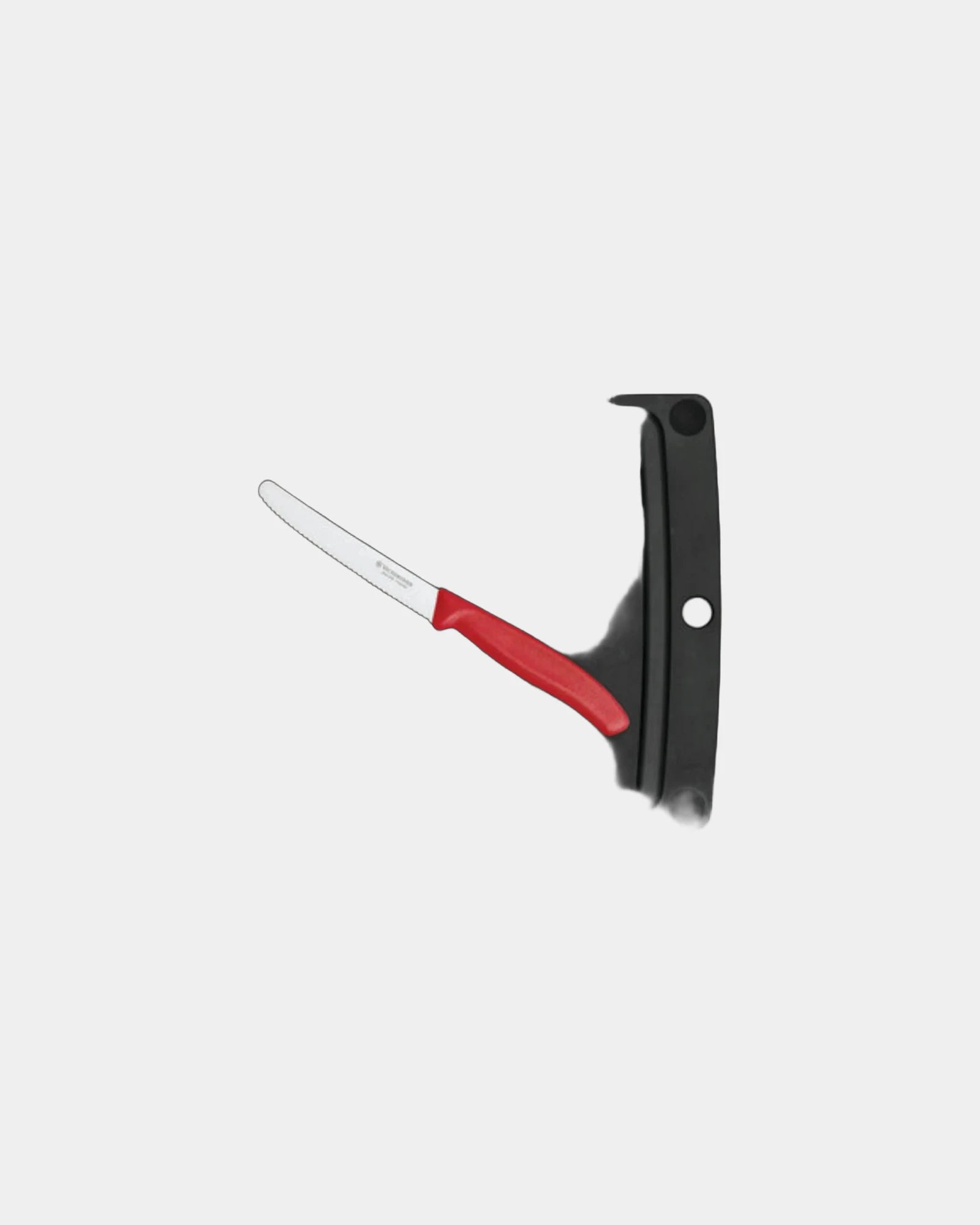 Custom Swiss Army cutting board with knife set - Red