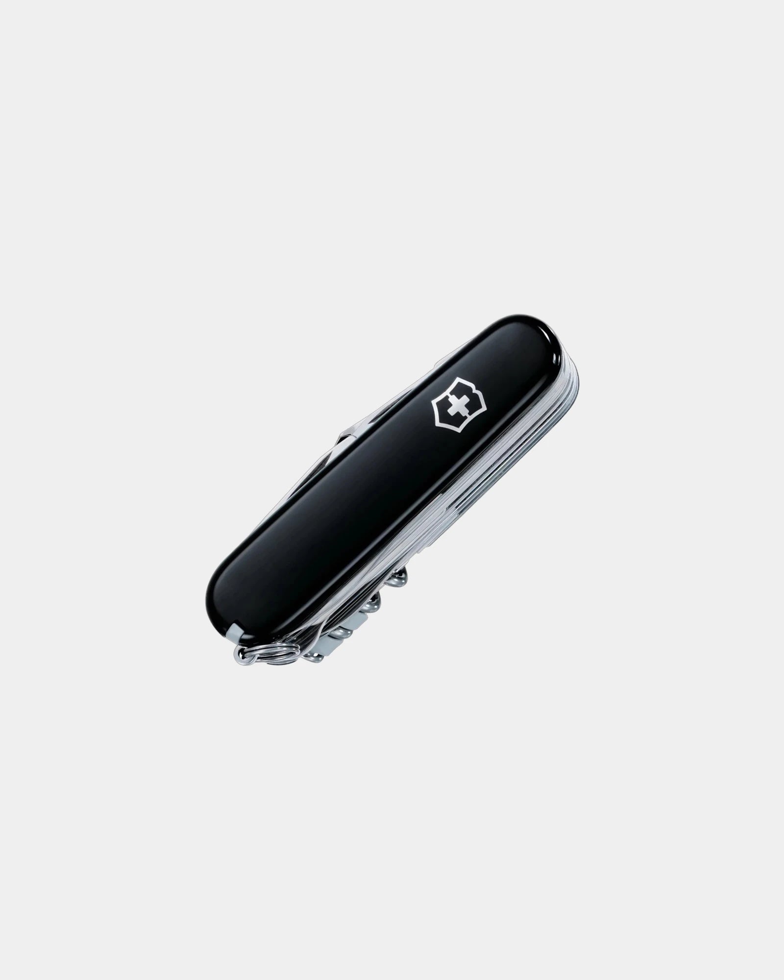Custom stainless steel Swiss Army SwissChamp pocket knife - Black