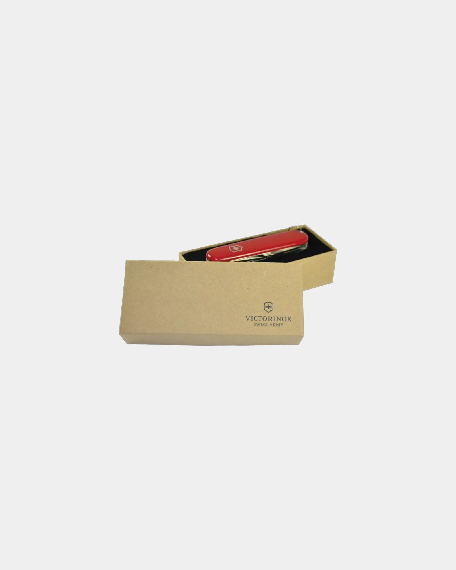 Custom stainless steel Swiss Army Deluxe Tinker knife - Red