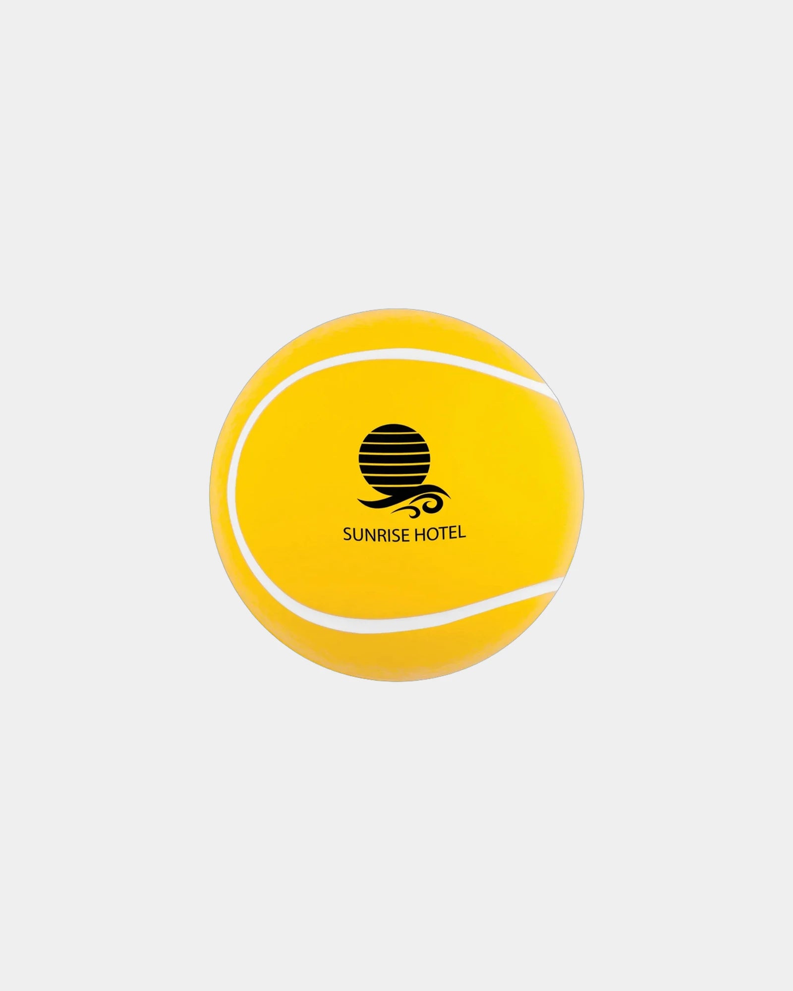 Custom tennis ball shape stress reliever foam toy - Yellow