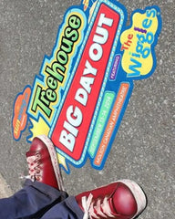 Custom full-color vinyl street decals for brands - Custom
