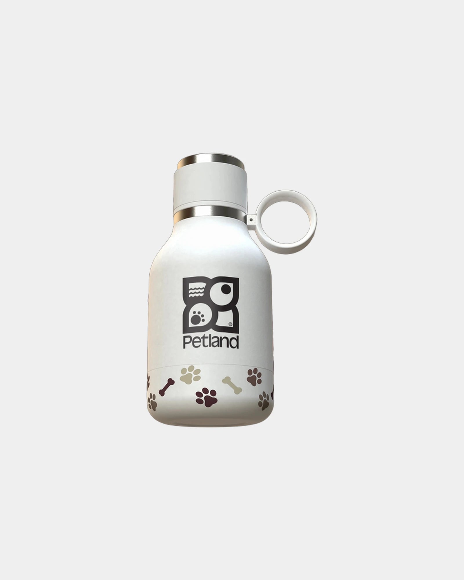 Custom stainless steel 33 oz dog bowl water bottle - White