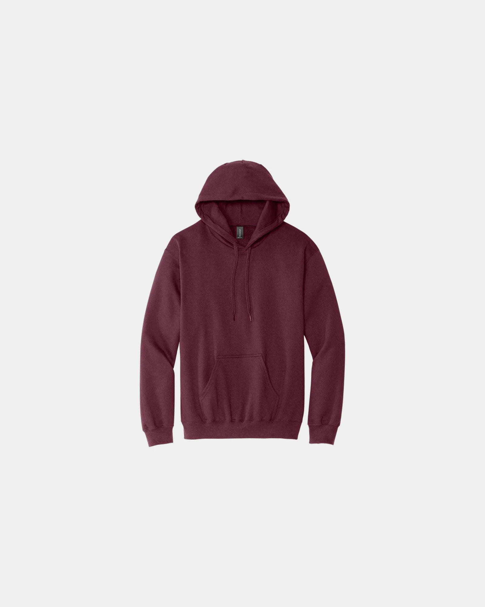 Custom midweight pullover hooded sweatshirt cotton - Maroon