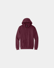 Custom midweight pullover hooded sweatshirt cotton - Maroon