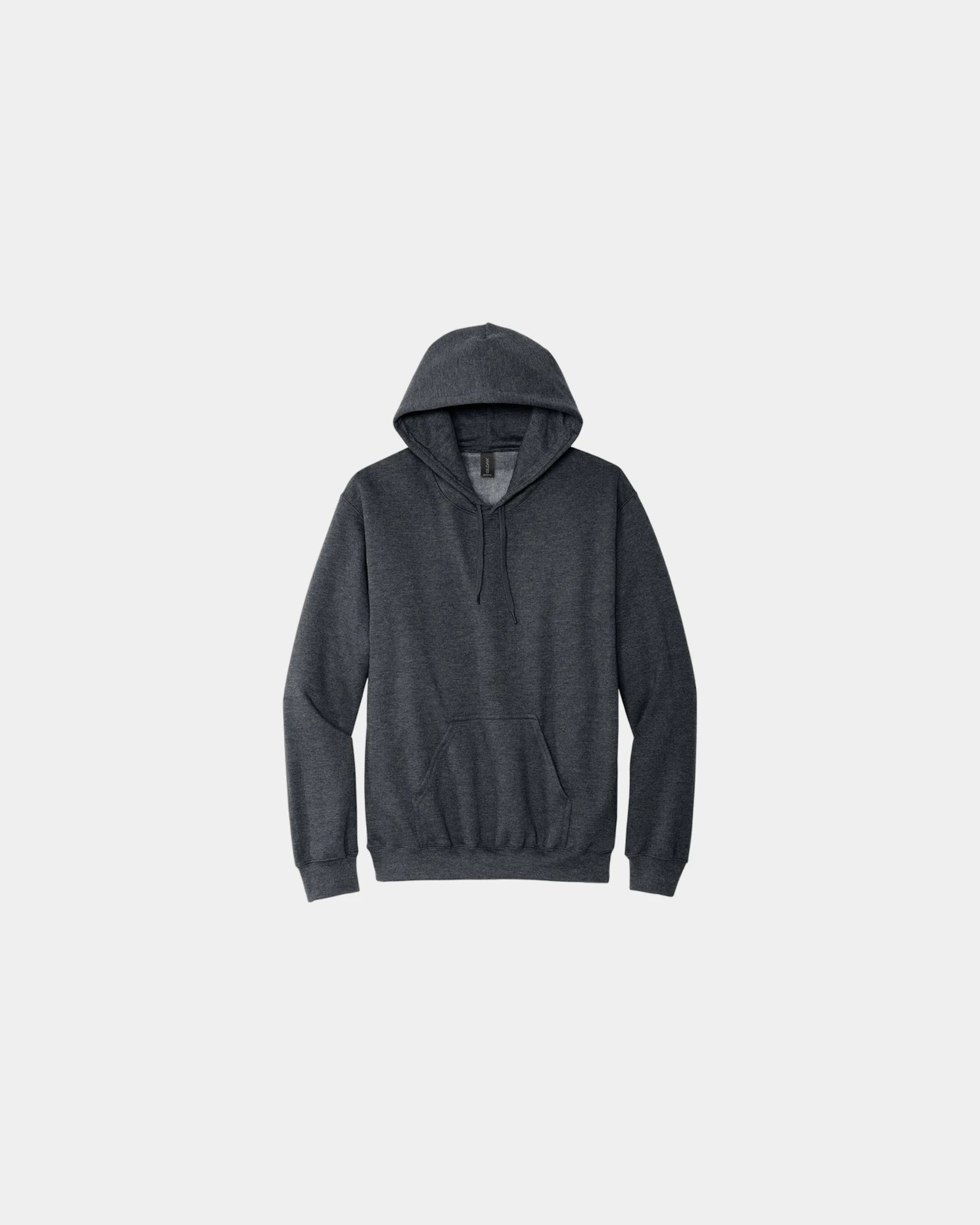 Custom midweight pullover hooded sweatshirt cotton - Dark Heather