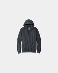 Custom midweight pullover hooded sweatshirt cotton - Dark Heather