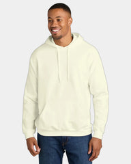 Custom midweight pullover hooded sweatshirt cotton - Off White
