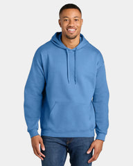 Custom midweight pullover hooded sweatshirt cotton - Carolina Blue
