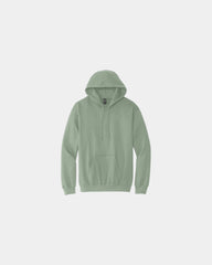 Custom midweight pullover hooded sweatshirt cotton - Sage