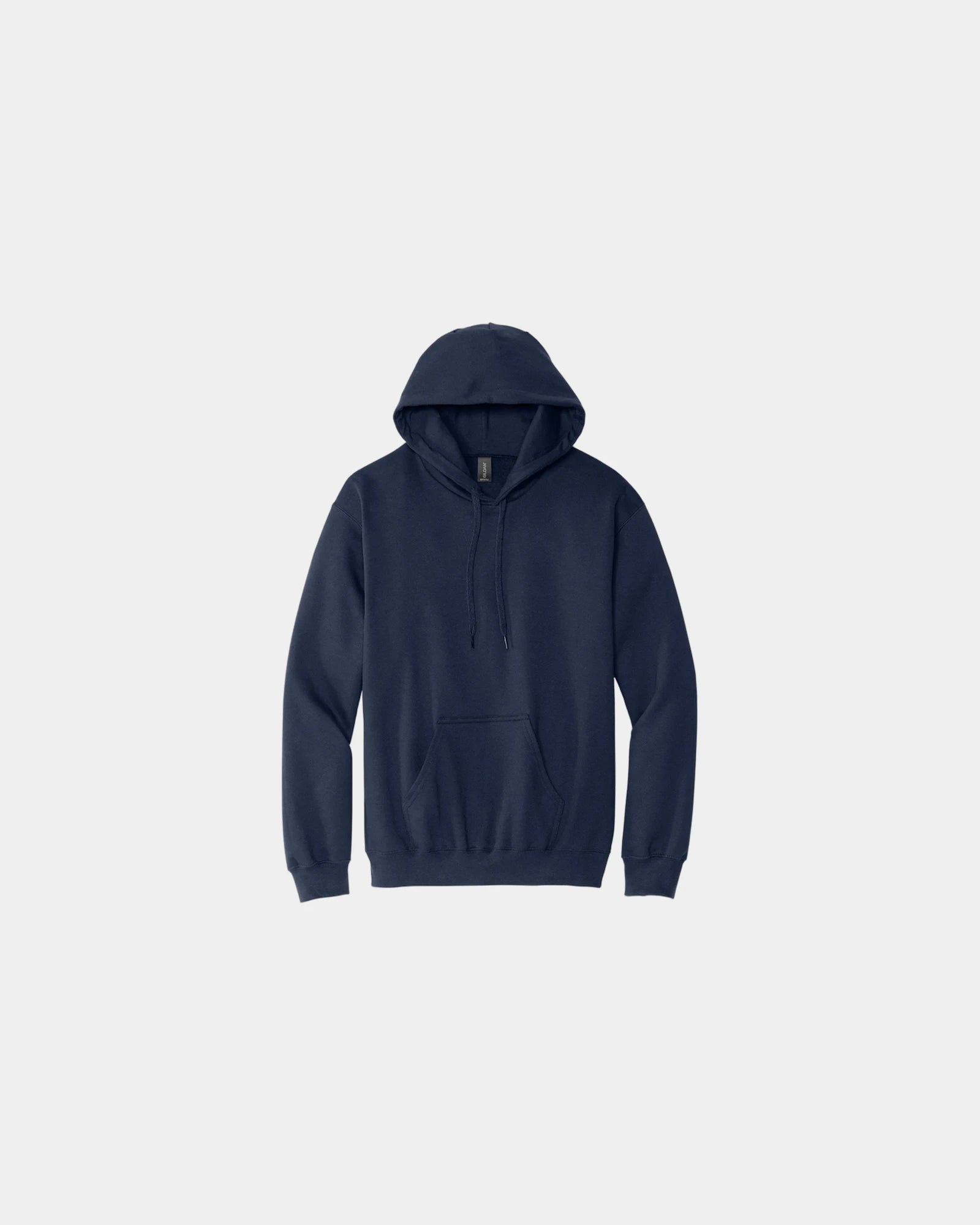 Custom midweight pullover hooded sweatshirt cotton - Navy