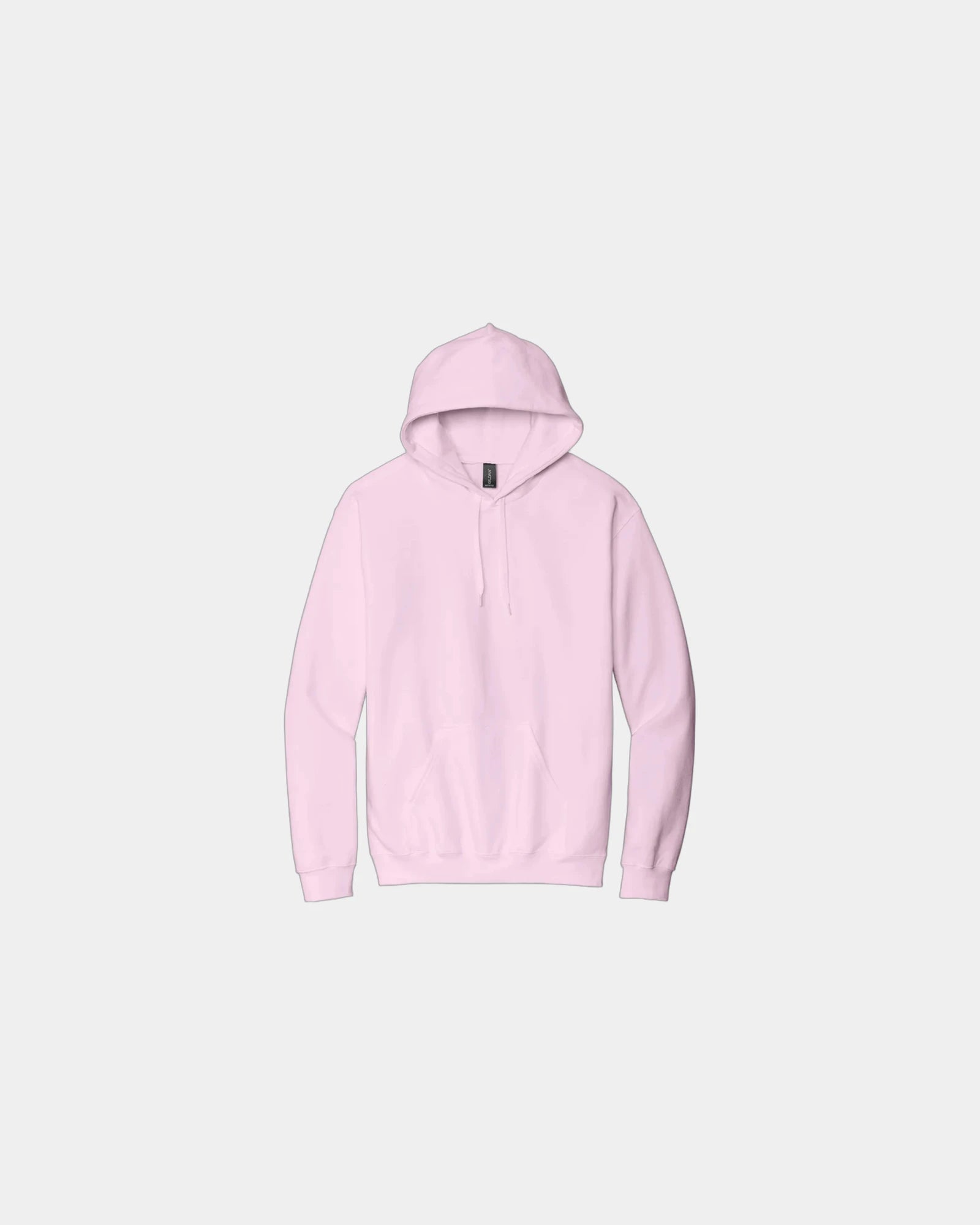 Custom midweight pullover hooded sweatshirt cotton - Light Pink