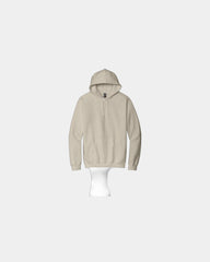 Custom midweight pullover hooded sweatshirt cotton - Sand