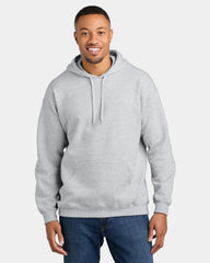 Custom midweight pullover hooded sweatshirt cotton - Ash Grey