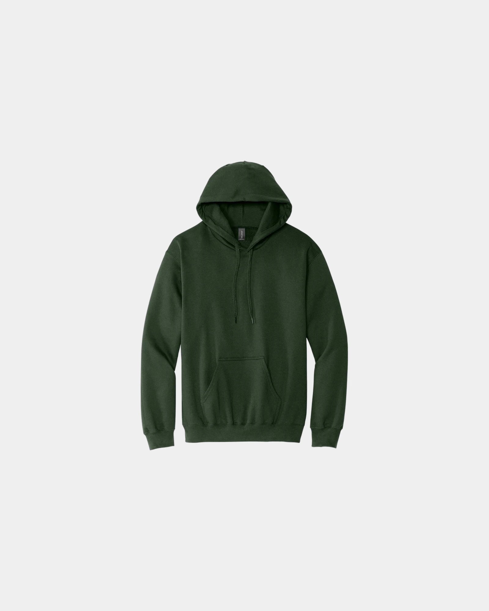 Custom midweight pullover hooded sweatshirt cotton - Forest Green