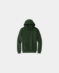 Custom midweight pullover hooded sweatshirt cotton - Forest Green