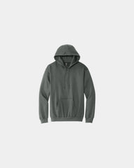 Custom midweight pullover hooded sweatshirt cotton - Charcoal