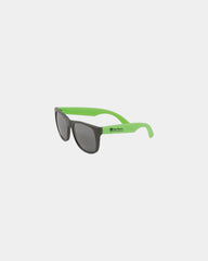 Custom UV400 two-tone matte sunglasses for brands - Green-Neon