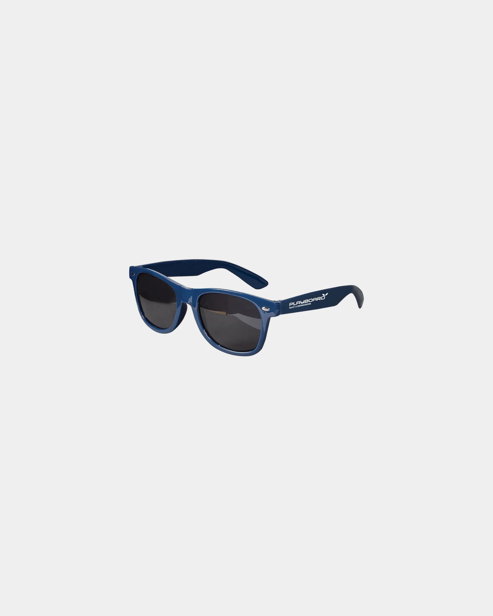 Custom glossy ABS plastic sunglasses with UV400 lenses - Blue-Navy