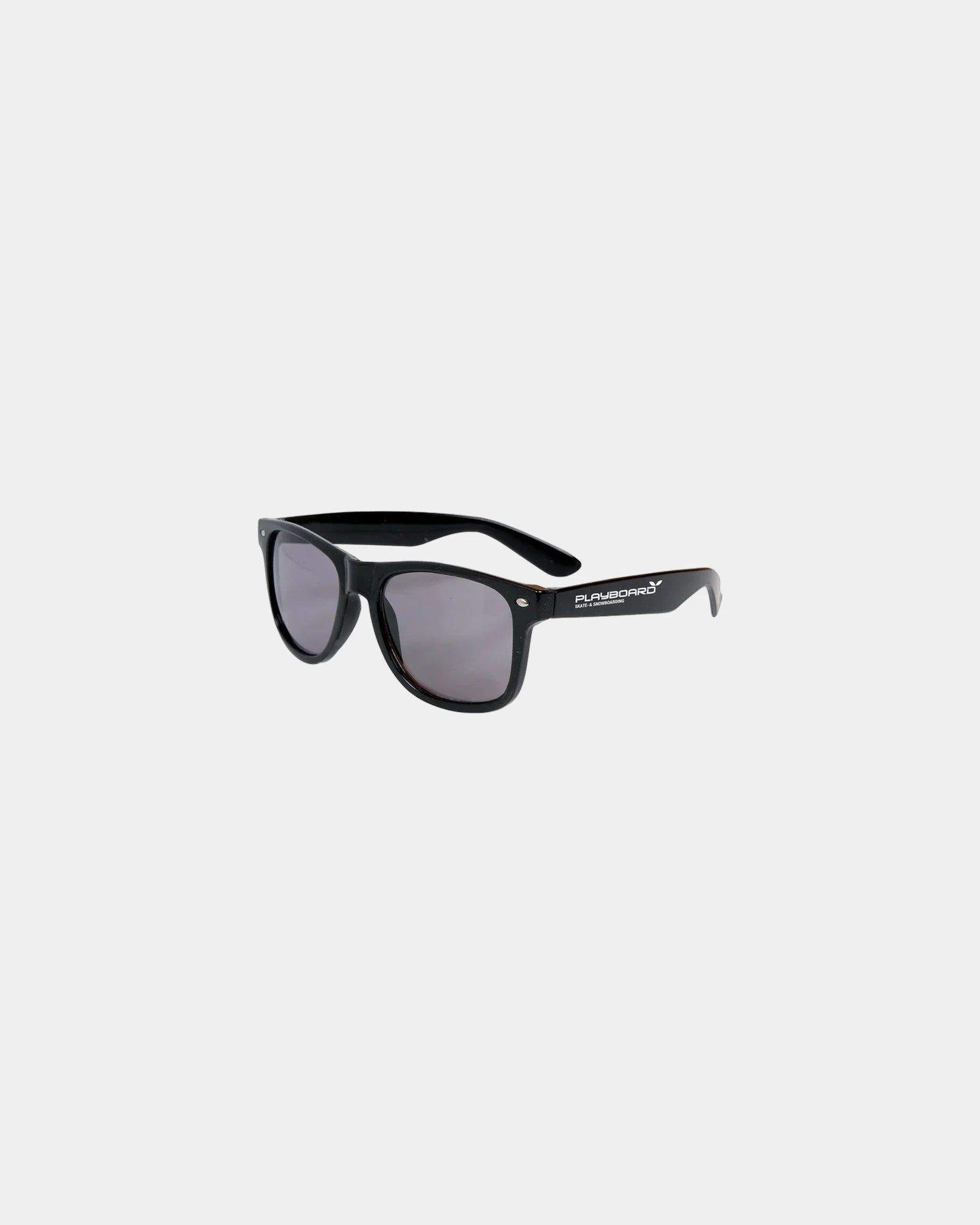Custom glossy ABS plastic sunglasses with UV400 lenses - Black