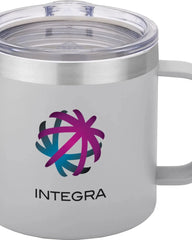 Custom insulated 14 oz stainless steel vacuum camp mug - 5