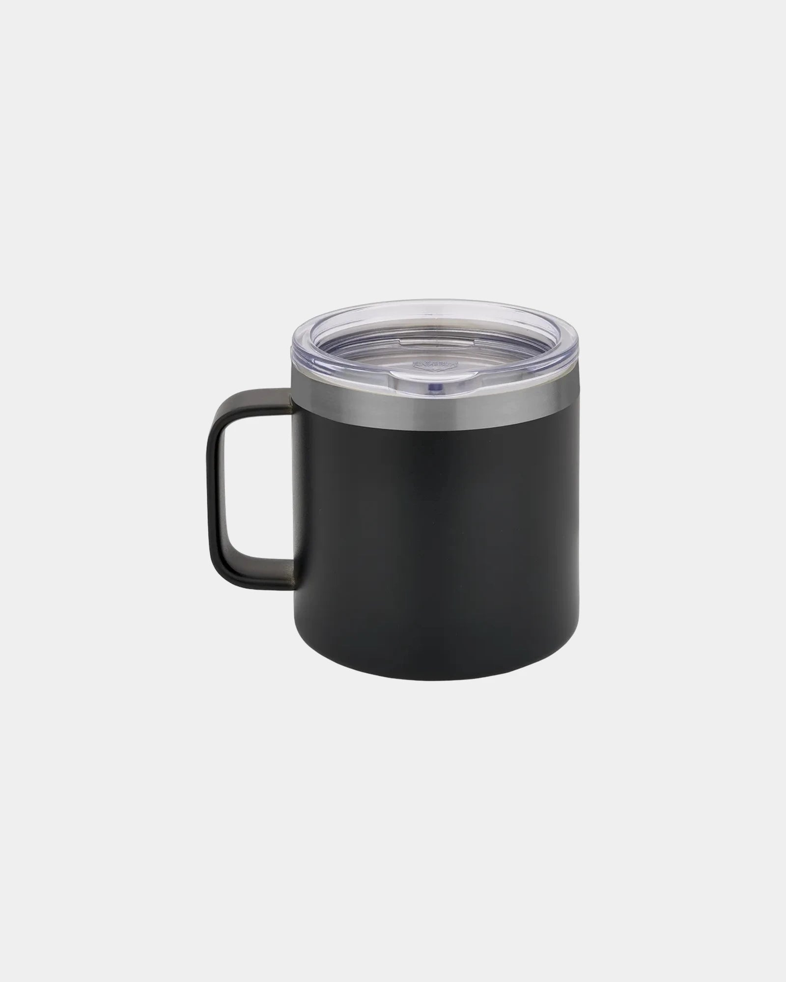 Custom insulated 14 oz stainless steel vacuum camp mug - Black