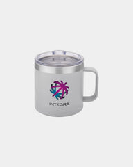Custom insulated 14 oz stainless steel vacuum camp mug - Gray