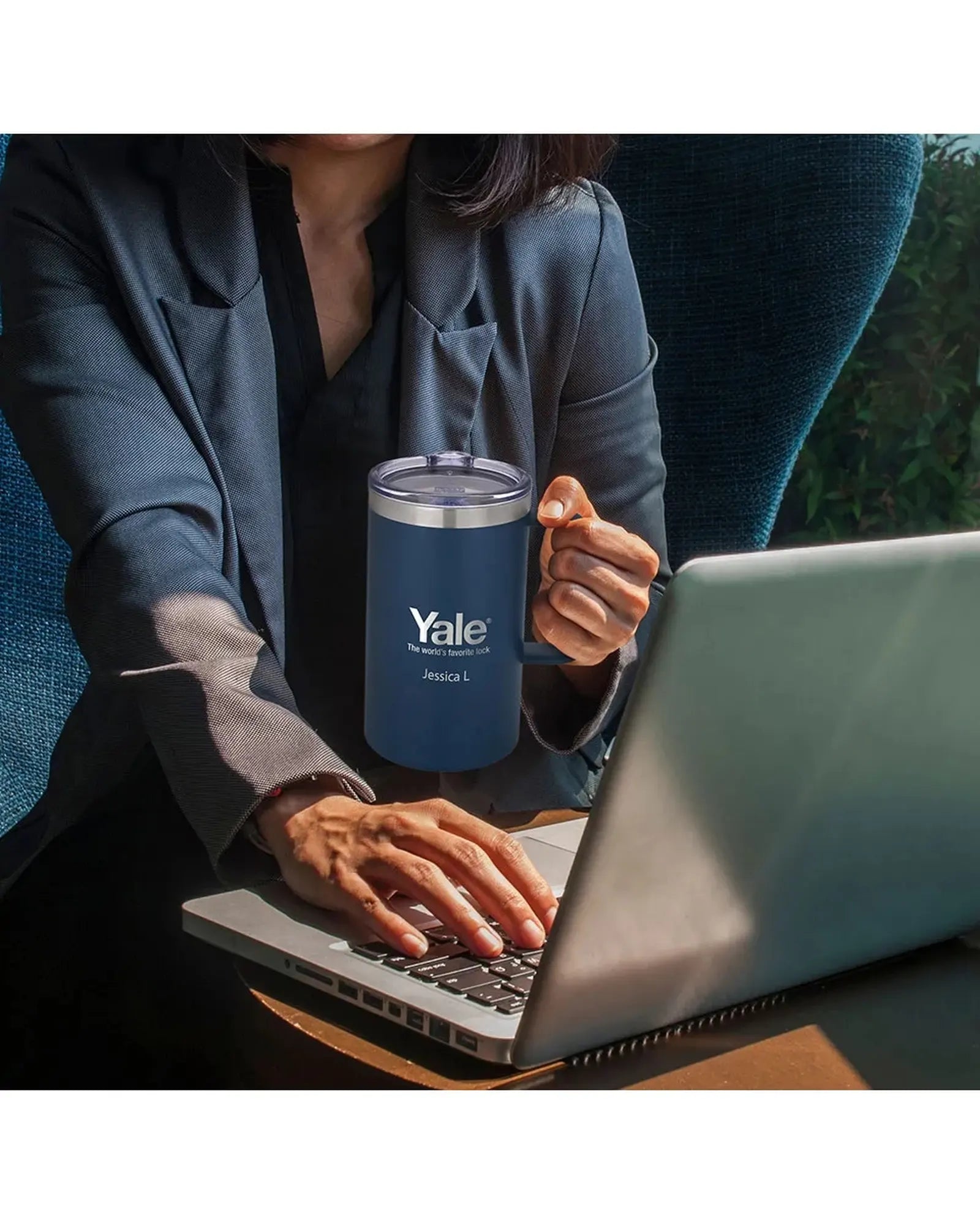 Custom insulated 18 oz stainless steel camp mug - 3