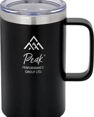 Custom insulated 18 oz stainless steel camp mug - 7