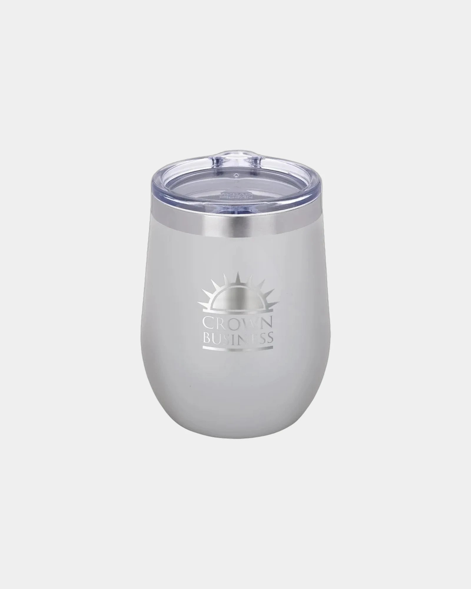 Custom insulated 15 oz stainless steel vacuum tumbler - Gray