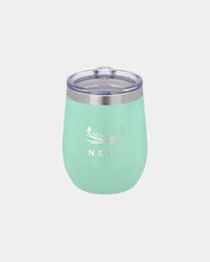Custom insulated 15 oz stainless steel vacuum tumbler - Seafoam
