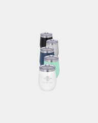 Custom insulated 15 oz stainless steel vacuum tumbler - White