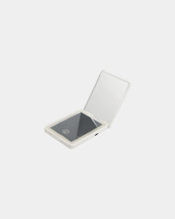 Custom recycled ABS LED compact mirror with 3x zoom - 3