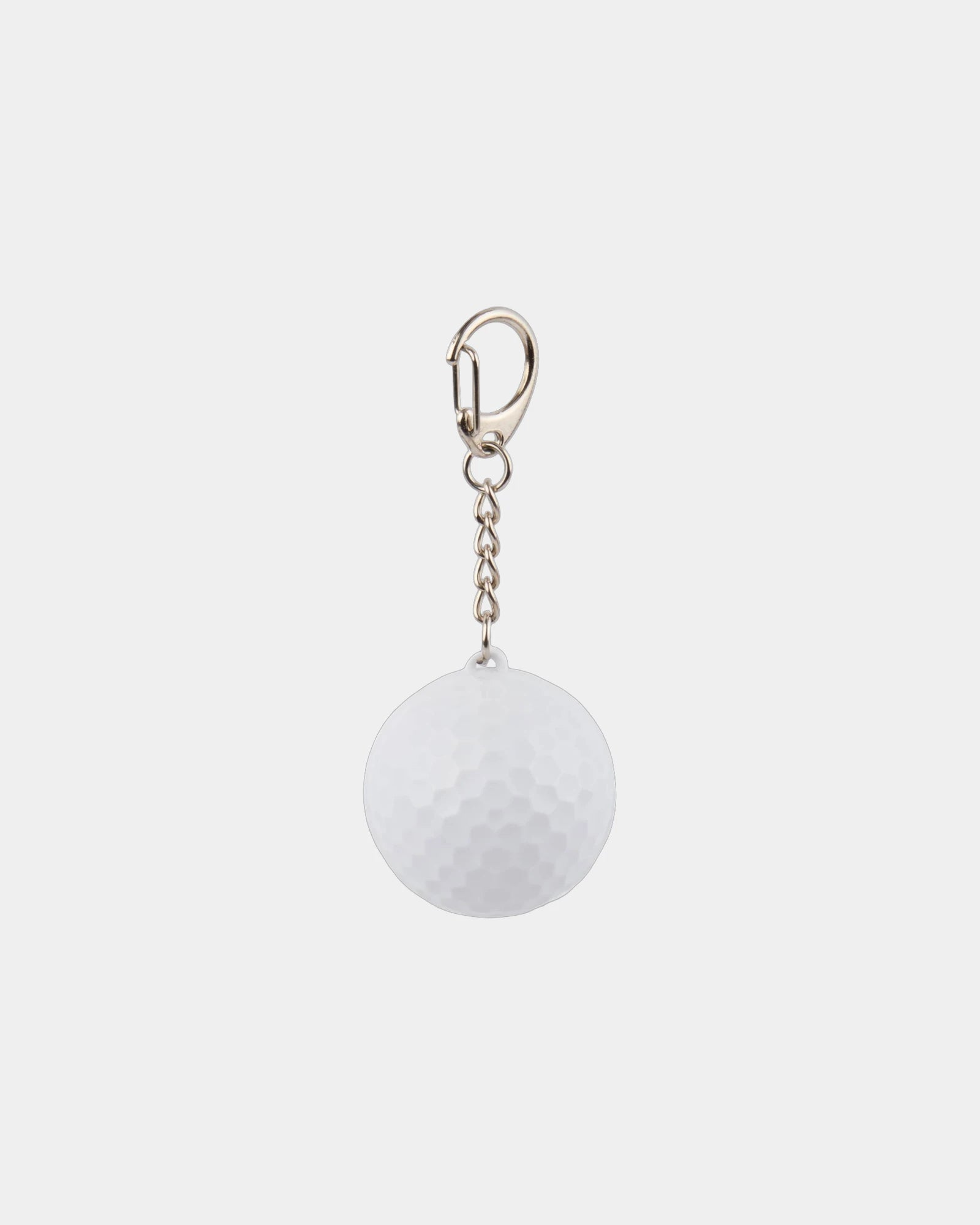 Custom recycled SPF 15 lip balm keychain - White (Wh)