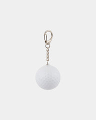 Custom recycled SPF 15 lip balm keychain - White (Wh)