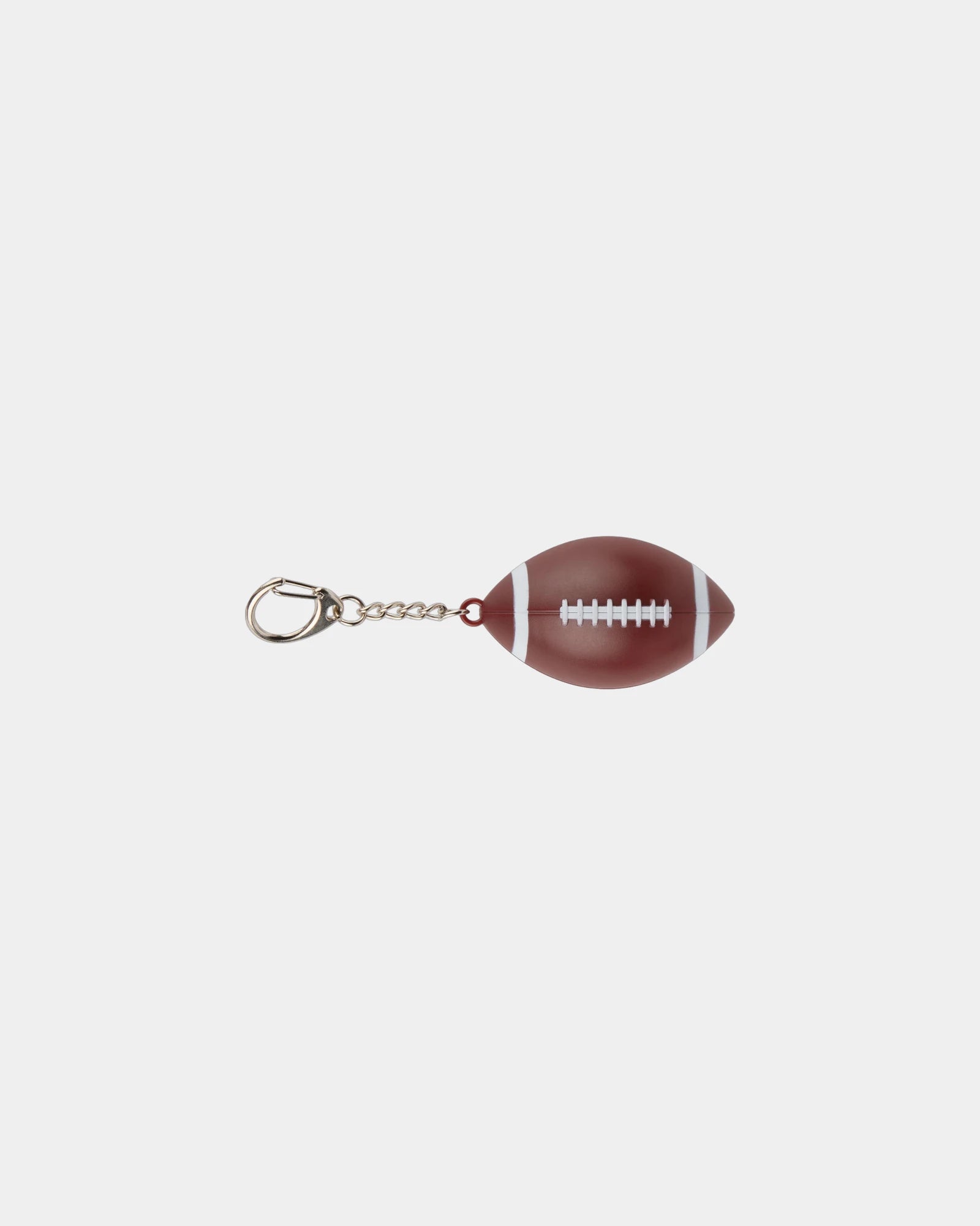 Custom recycled football lip balm keychain SPF15 - Brown (Br)