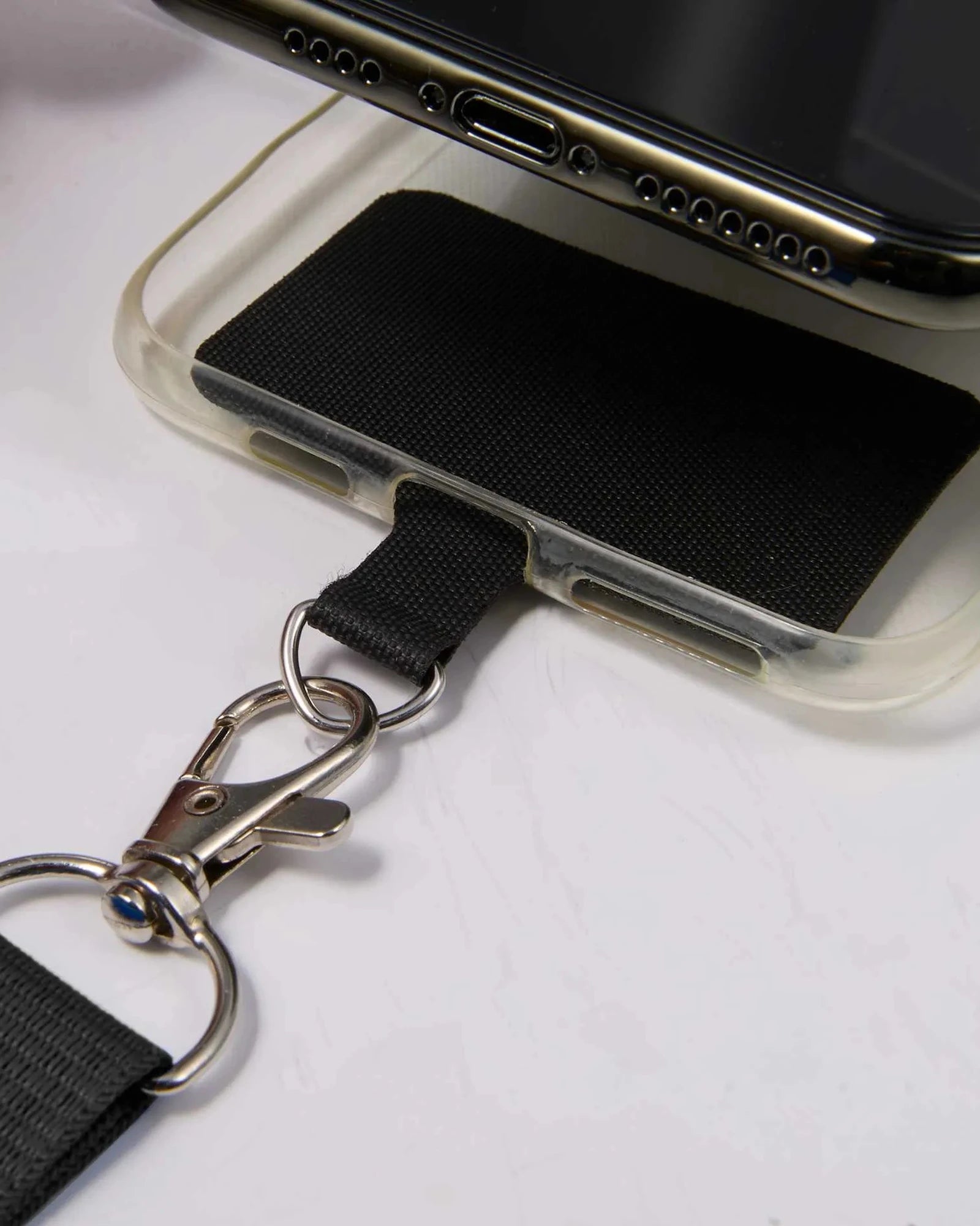 Custom recycled phone lanyard with adjustable clip - 12